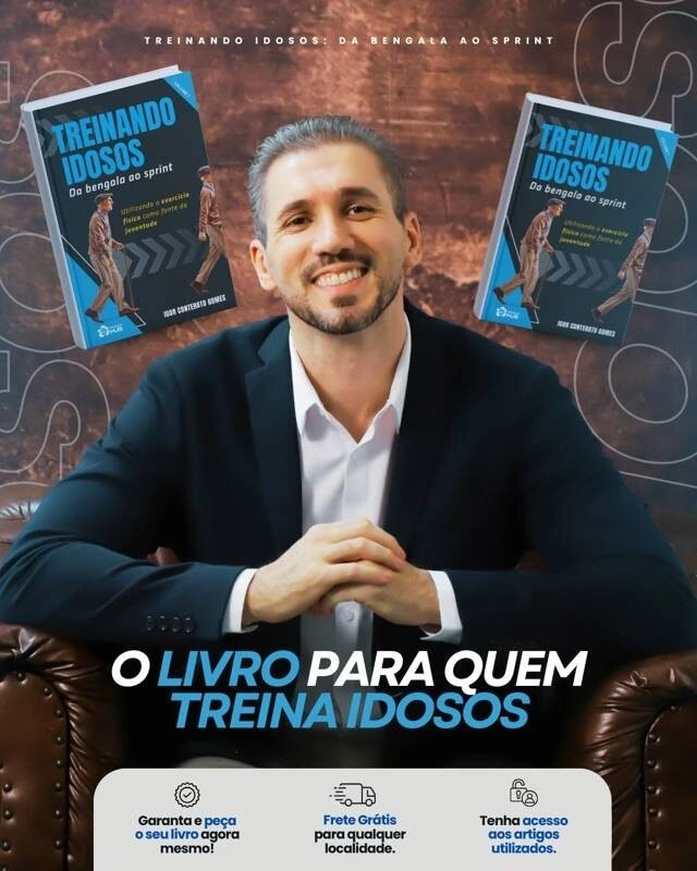 Igor Conterato e o livro Treinando Idosos